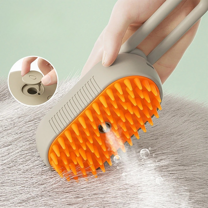 Cepillo de vapor recargable 3 en 1 para gatos