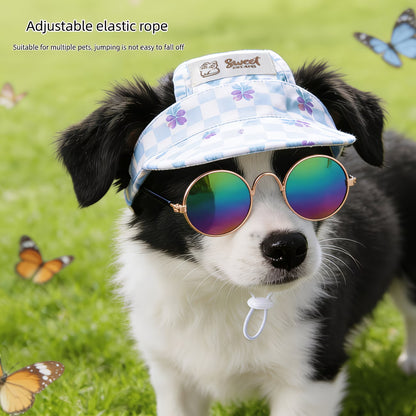 Sombrero y Gafas de Sol para Mascotas - Set de 2 Piezas