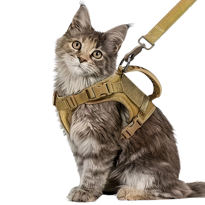 Chaleco Táctico para Gatos y Perros Pequeños - Arnés con Asa de Control