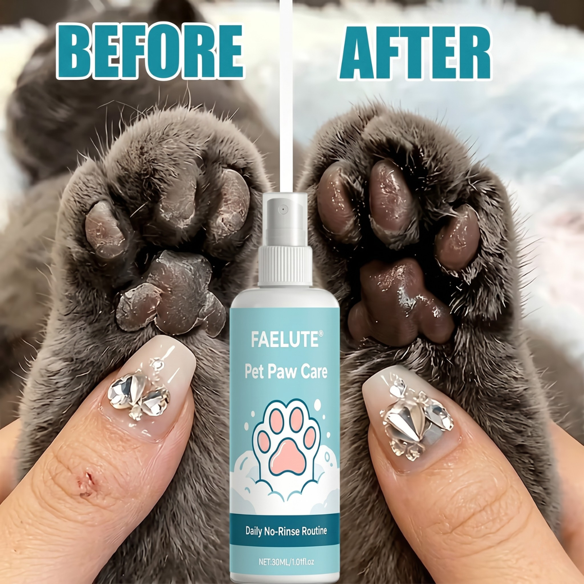 Ingredientes del spray hidratante para almohadillas de mascotas