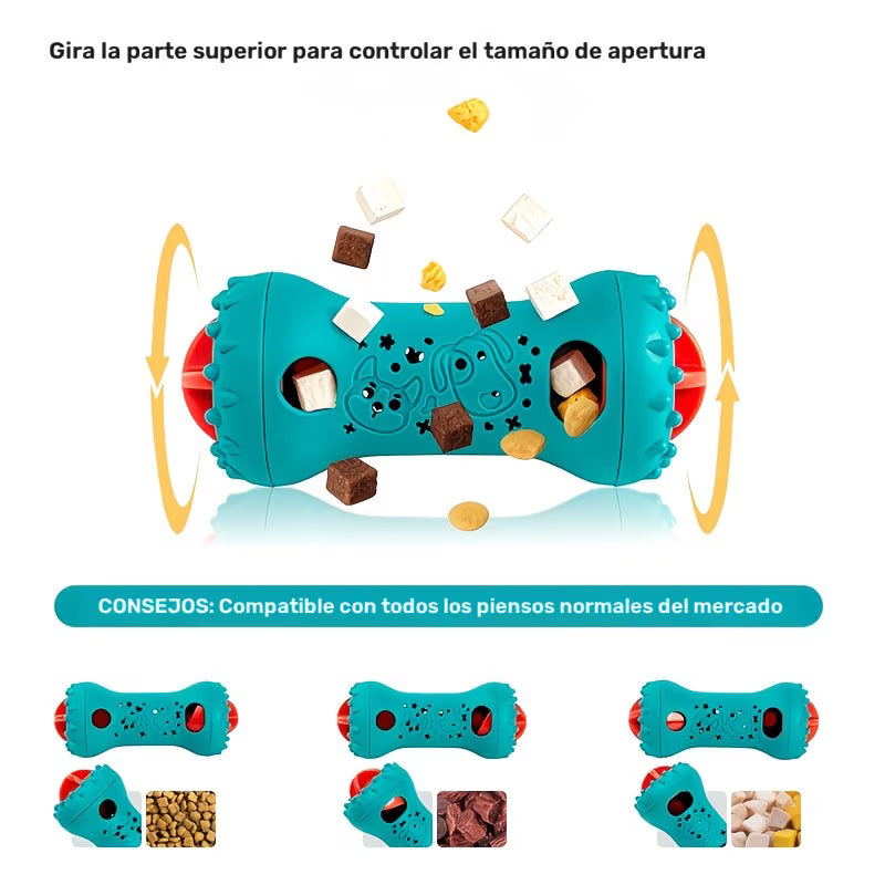 Dimensiones del juguete dispensador de premios: 17.9cm de largo y 7.5cm de diámetro