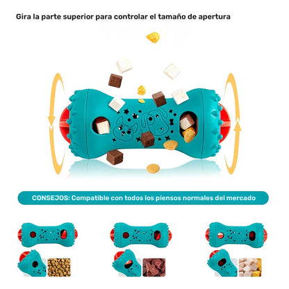 Dimensiones del juguete dispensador de premios: 17.9cm de largo y 7.5cm de diámetro