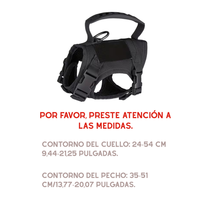 Chaleco Táctico para Gatos y Perros Pequeños - Arnés con Asa de Control