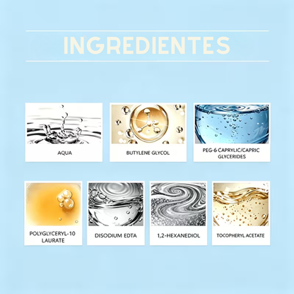 Antes y después del uso del spray hidratante: almohadillas suaves y rosadas tras la aplicación