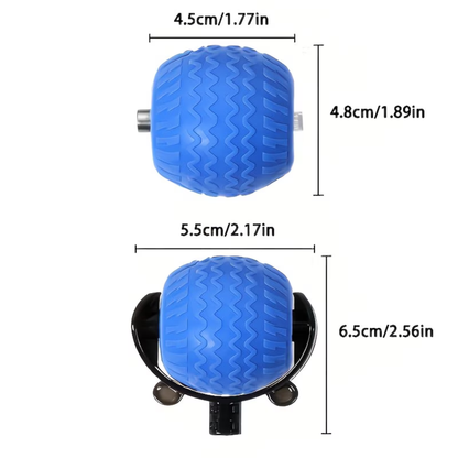 Pelota interactiva con tres modos de luz: azul rápido, violeta lento, verde interactivo