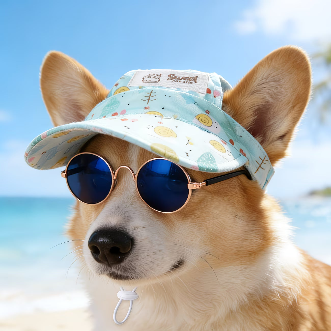 Sombrero y Gafas de Sol para Mascotas - Set de 2 Piezas